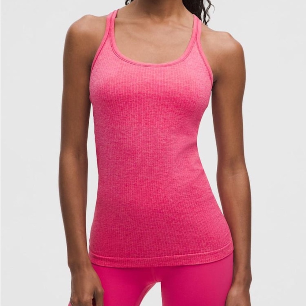 Lululemon Ebb to Street Tank Top Pink Athletic Tank Top